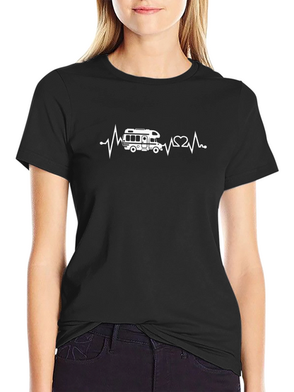 RV Heartbeat T-Shirt - Camping Lover Tee