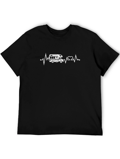 RV Heartbeat T-Shirt - Camping Lover Tee