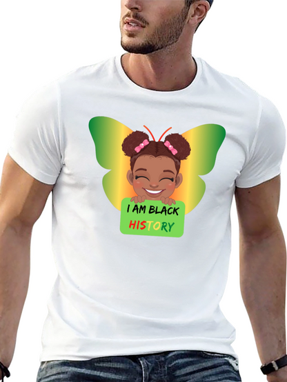Black History Butterfly Girl T-Shirt