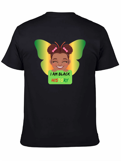 Black History Butterfly Girl T-Shirt