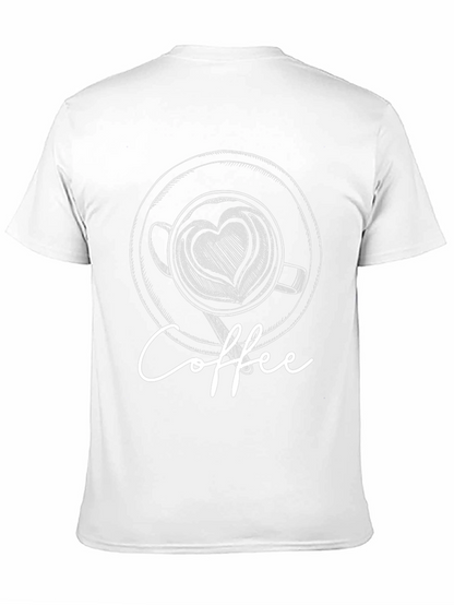 Coffee Lovers Graphic Tee - Heart Latte Art