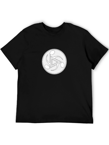 Musical Note Triangle Black T-Shirt