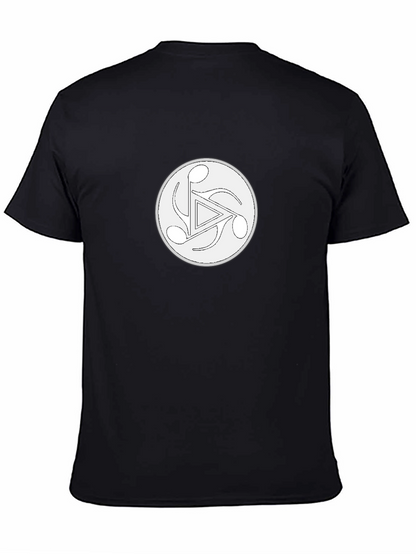 Musical Note Triangle Black T-Shirt