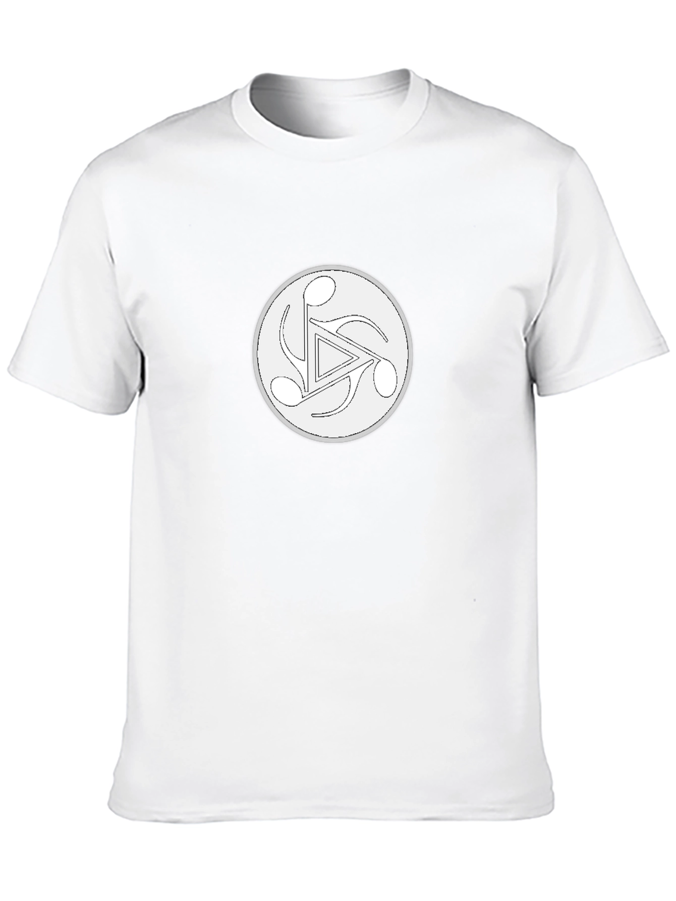Musical Note Triangle Black T-Shirt