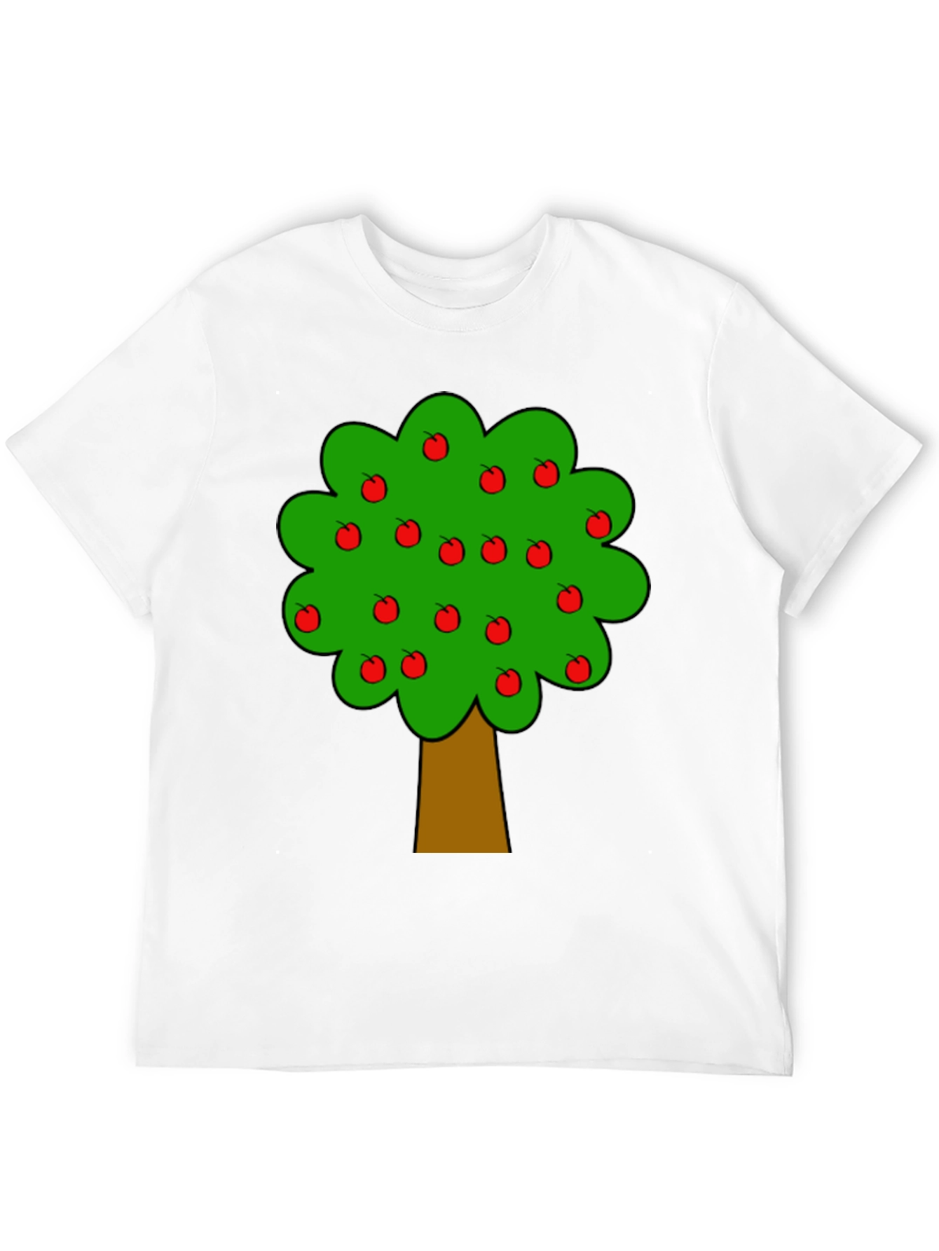 Apple Tree Graphic Black T-Shirt