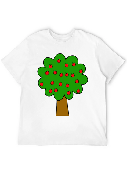 Apple Tree Graphic Black T-Shirt
