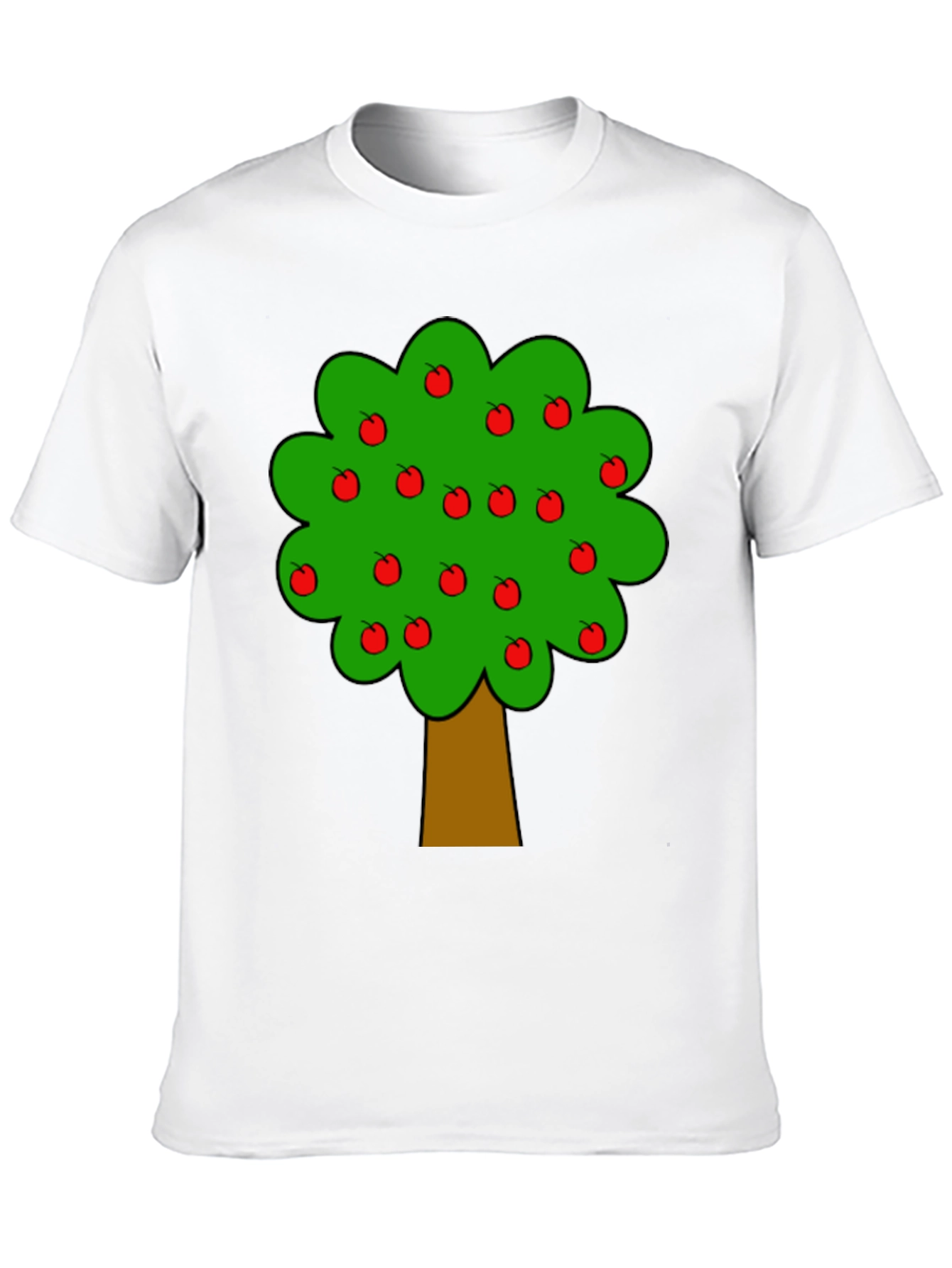 Apple Tree Graphic Black T-Shirt