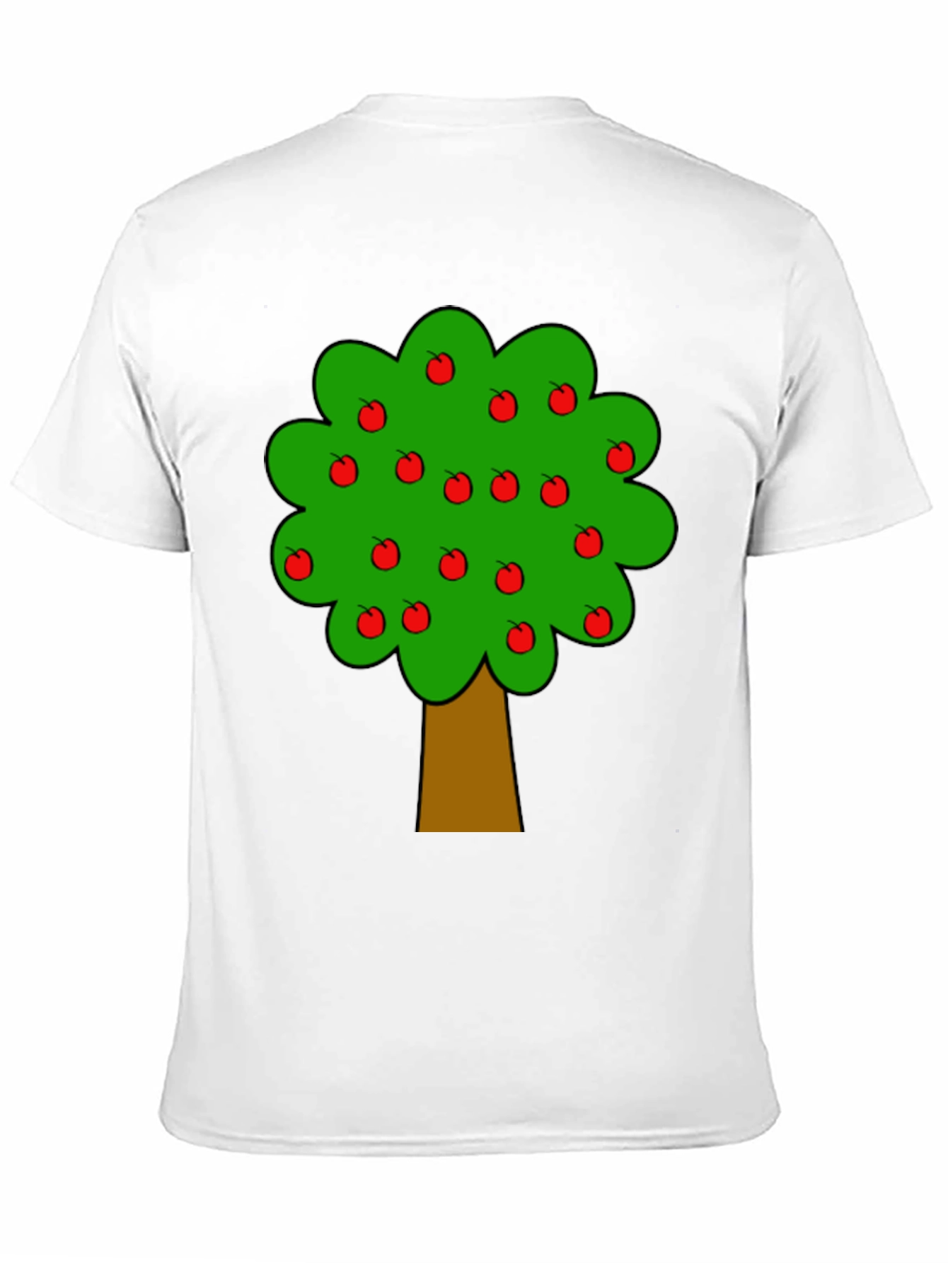 Apple Tree Graphic Black T-Shirt