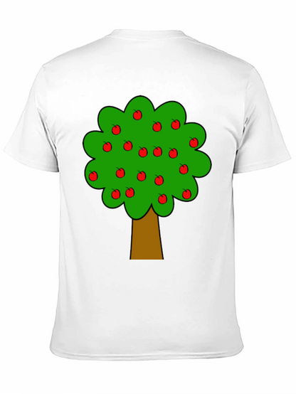 Apple Tree Graphic Black T-Shirt