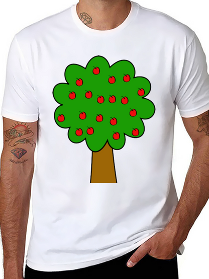 Apple Tree Graphic Black T-Shirt