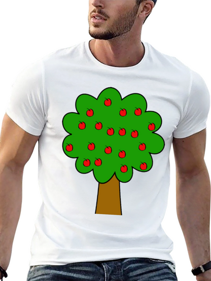 Apple Tree Graphic Black T-Shirt