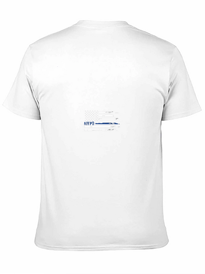 NYPD Flag Graphic Print T-Shirt - Mens
