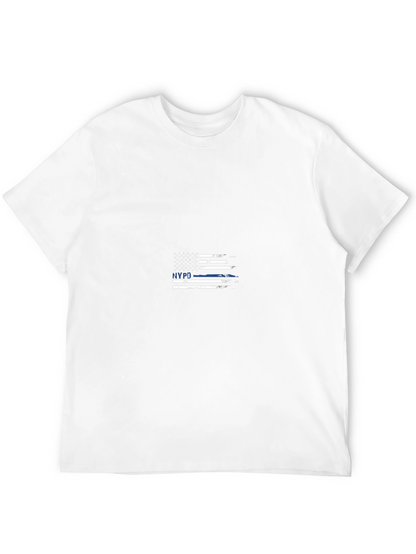 NYPD Flag Graphic Print T-Shirt - Mens