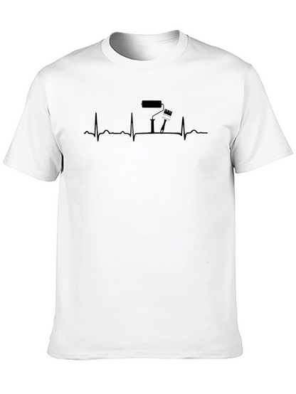 Painter Heartbeat T-Shirt - Artistic Design Comfortable Fit