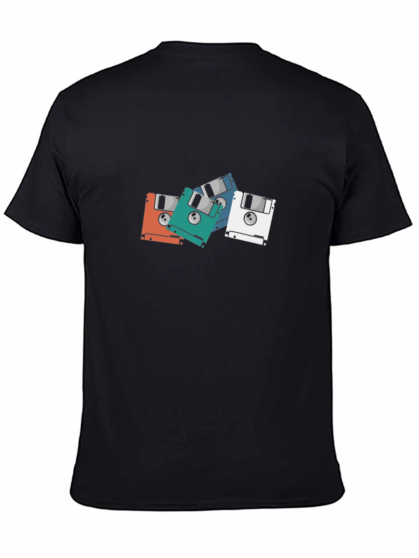Retro Floppy Disk Graphic T-Shirt
