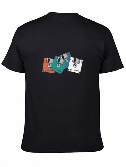 Retro Floppy Disk Graphic T-Shirt