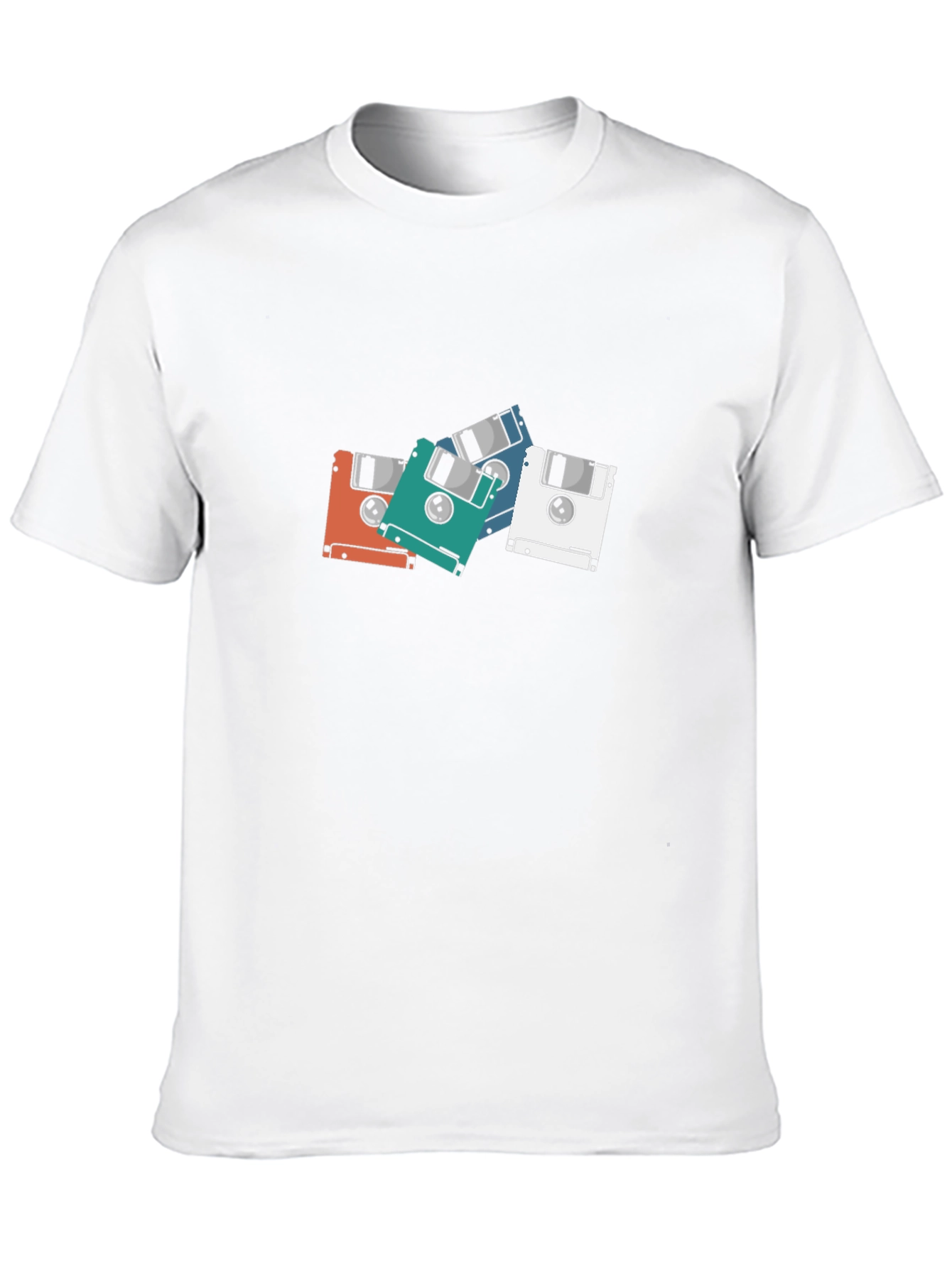 Retro Floppy Disk Graphic T-Shirt