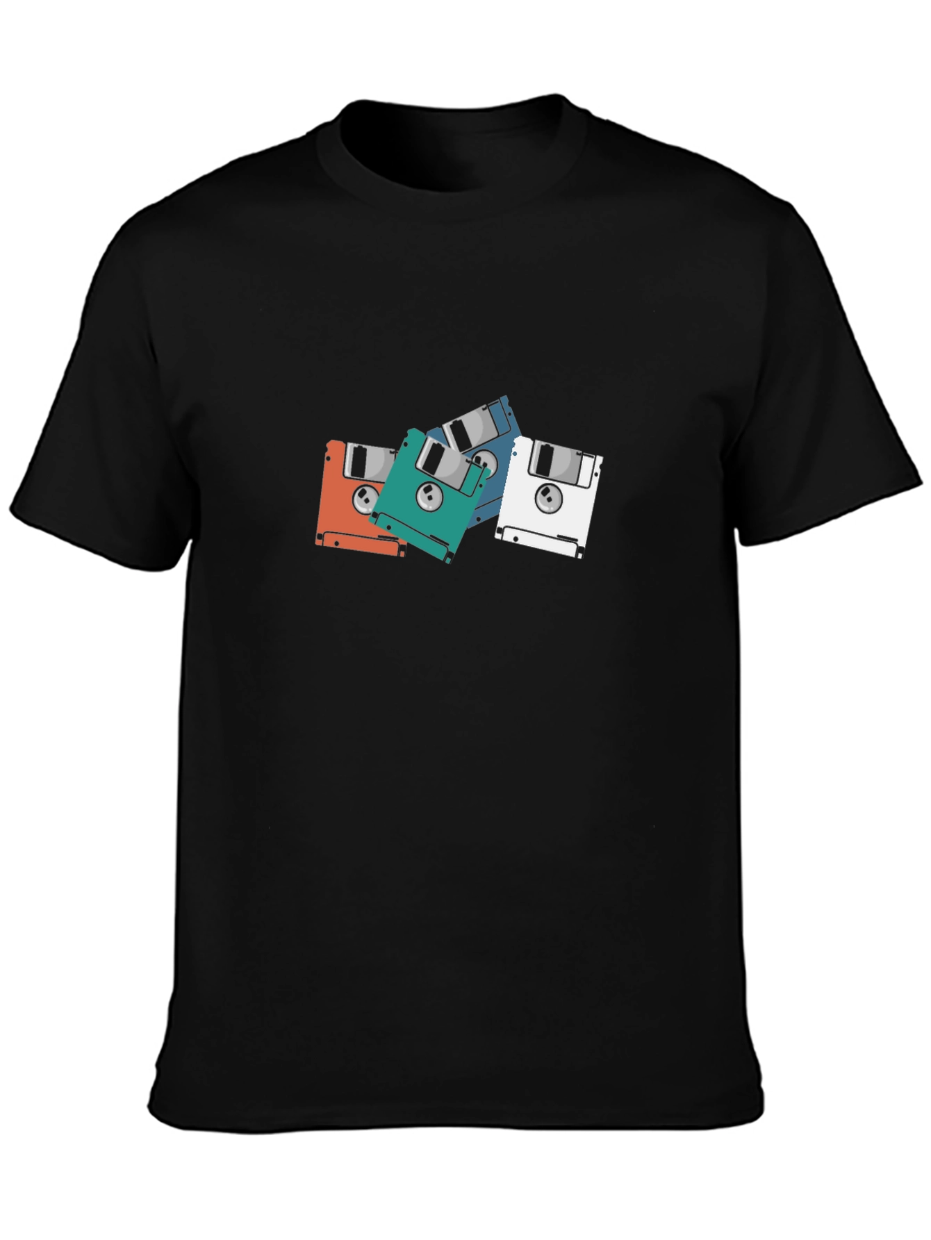 Retro Floppy Disk Graphic T-Shirt
