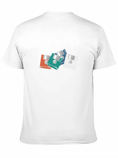 Retro Floppy Disk Graphic T-Shirt