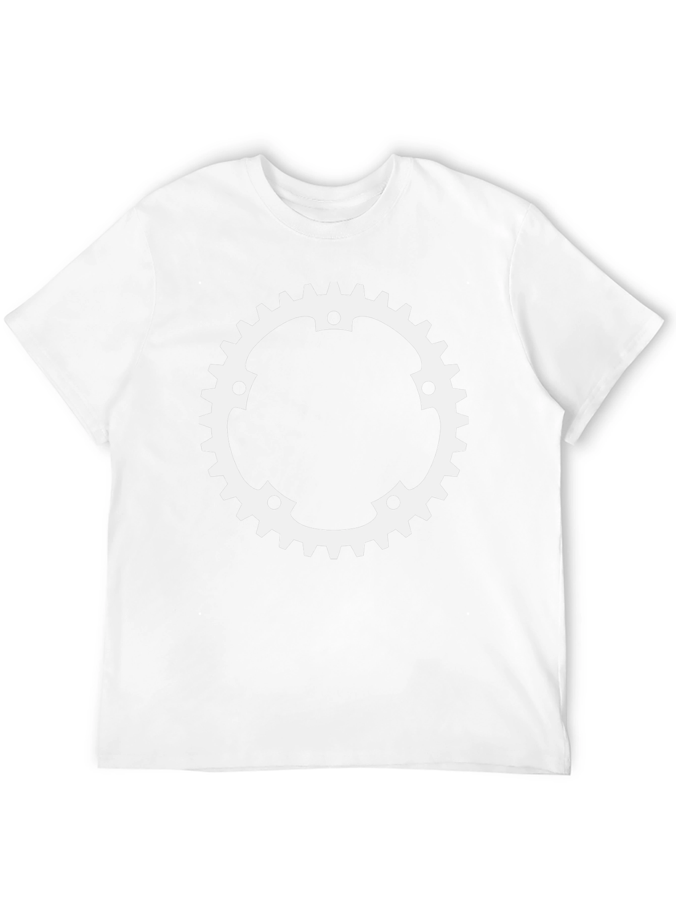 Gear Design T-Shirt - Black Cotton Tee