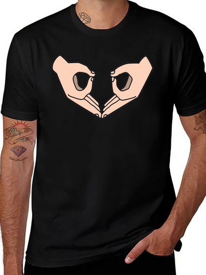 Circle Game Graphic Tee - Black Cotton