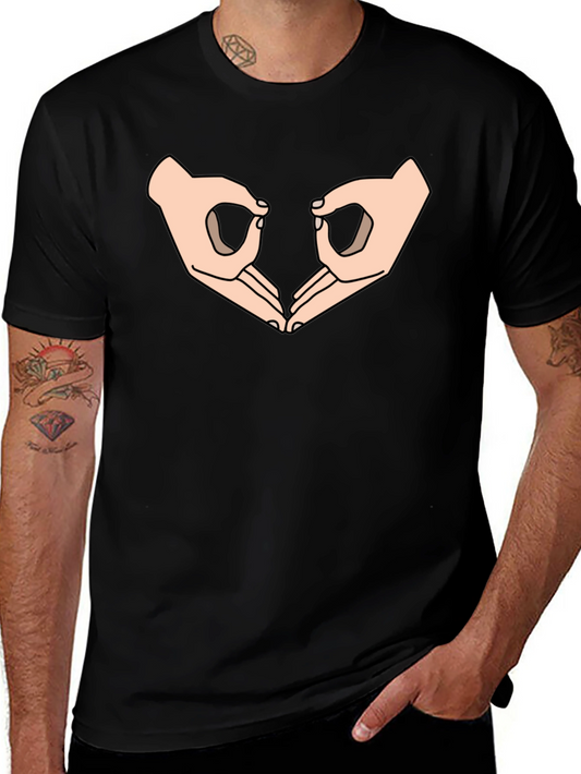 Circle Game Graphic Tee - Black Cotton