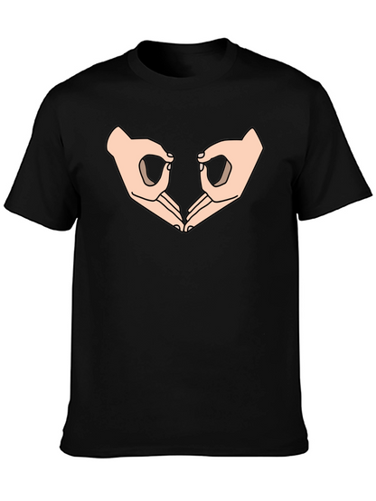 Circle Game Graphic Tee - Black Cotton