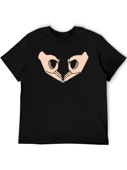 Circle Game Graphic Tee - Black Cotton