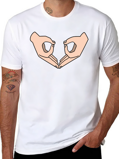 Circle Game Graphic Tee - Black Cotton
