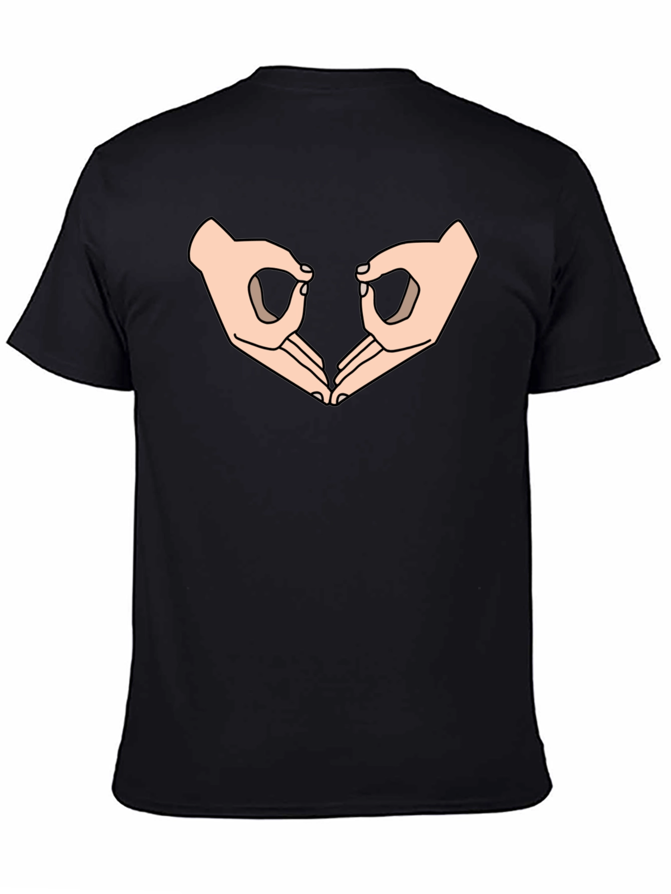 Circle Game Graphic Tee - Black Cotton