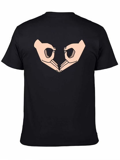 Circle Game Graphic Tee - Black Cotton