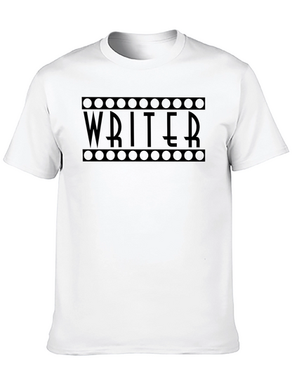 Writer T-Shirt: Black Film Reel Design Creative Profession Apparel
