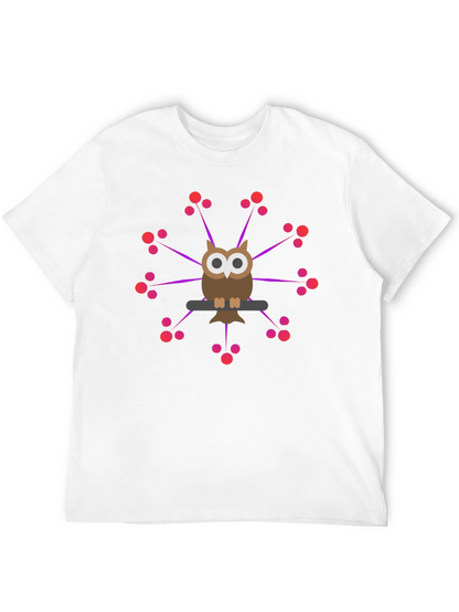 Owl Perched T-Shirt - Unique Graphic Tee
