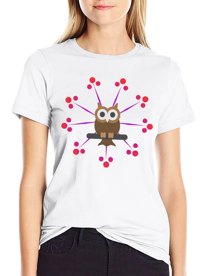 Owl Perched T-Shirt - Unique Graphic Tee