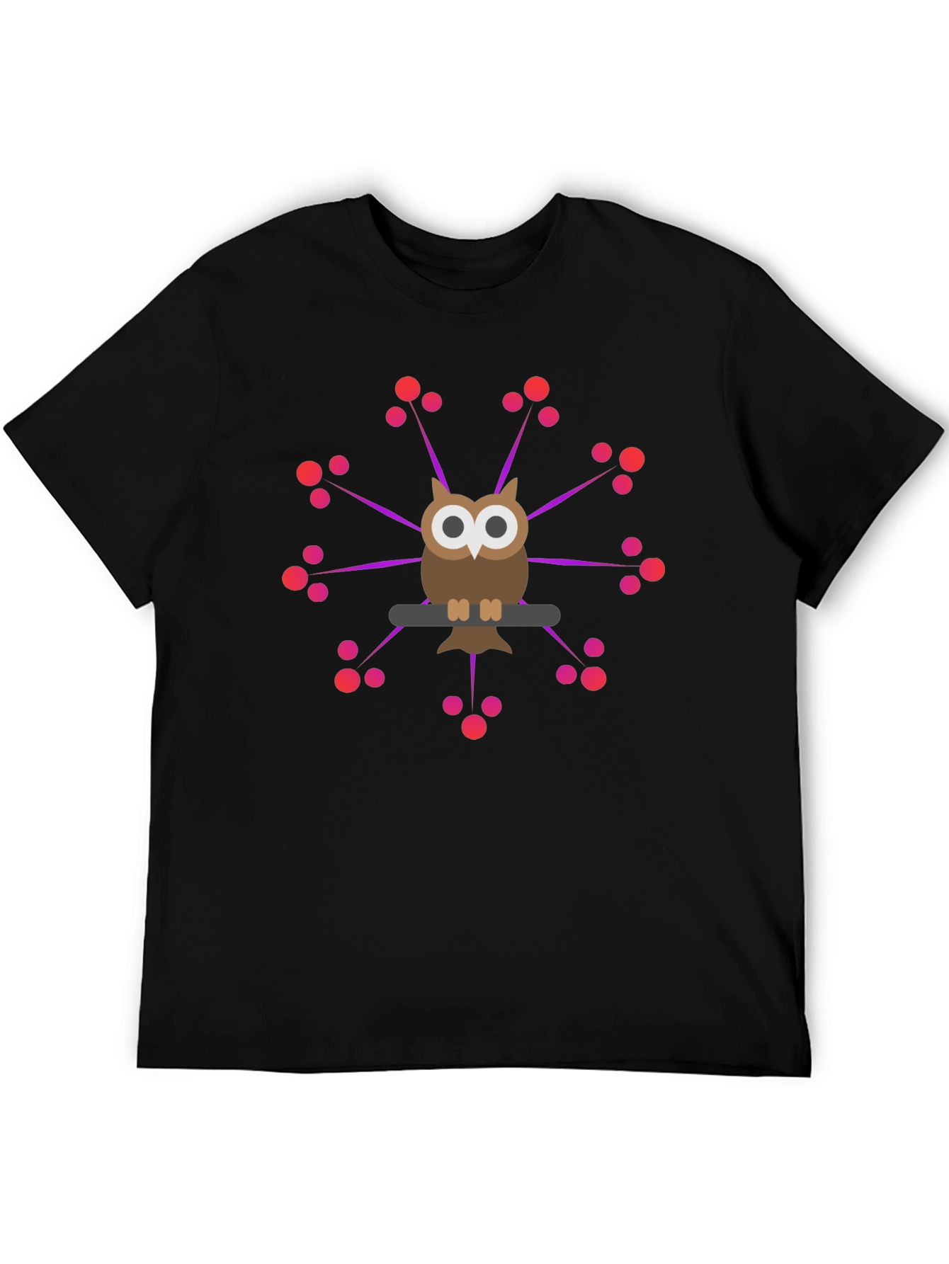 Owl Perched T-Shirt - Unique Graphic Tee