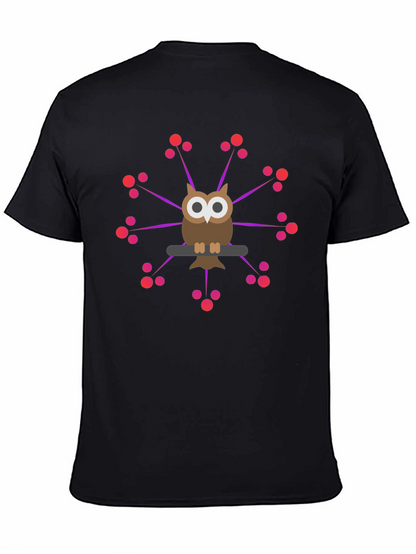 Owl Perched T-Shirt - Unique Graphic Tee