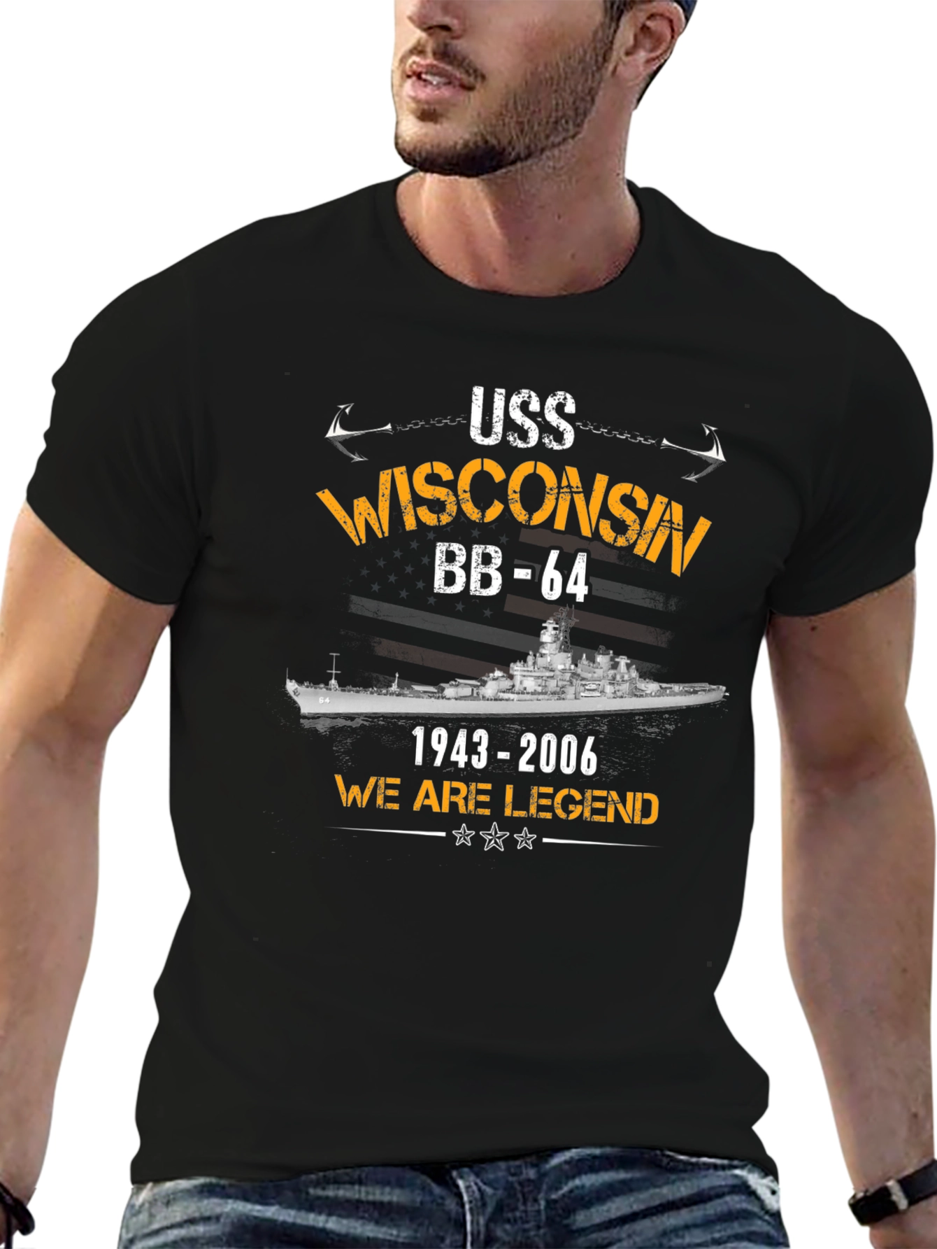 USS Wisconsin BB-64 T-Shirt