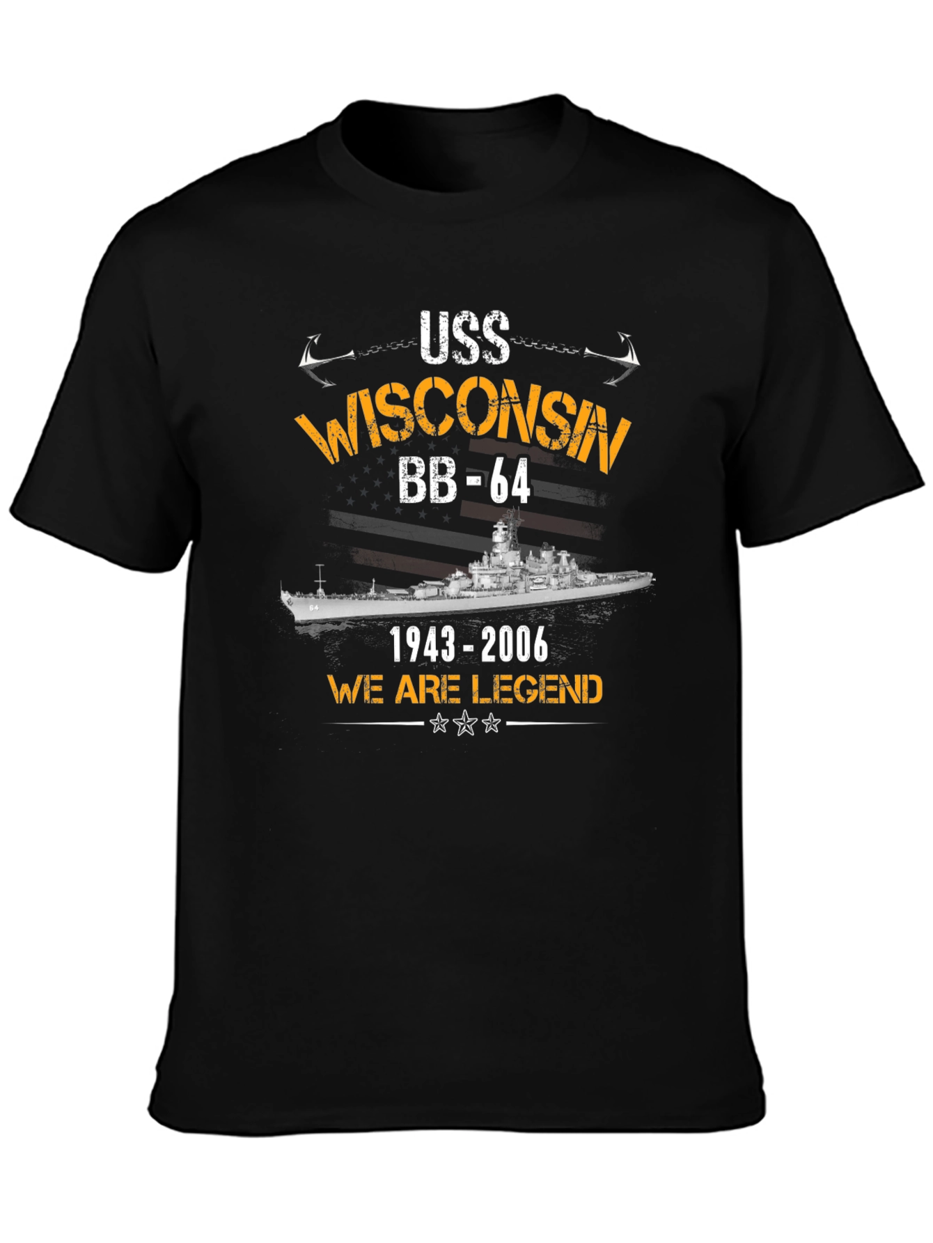 USS Wisconsin BB-64 T-Shirt