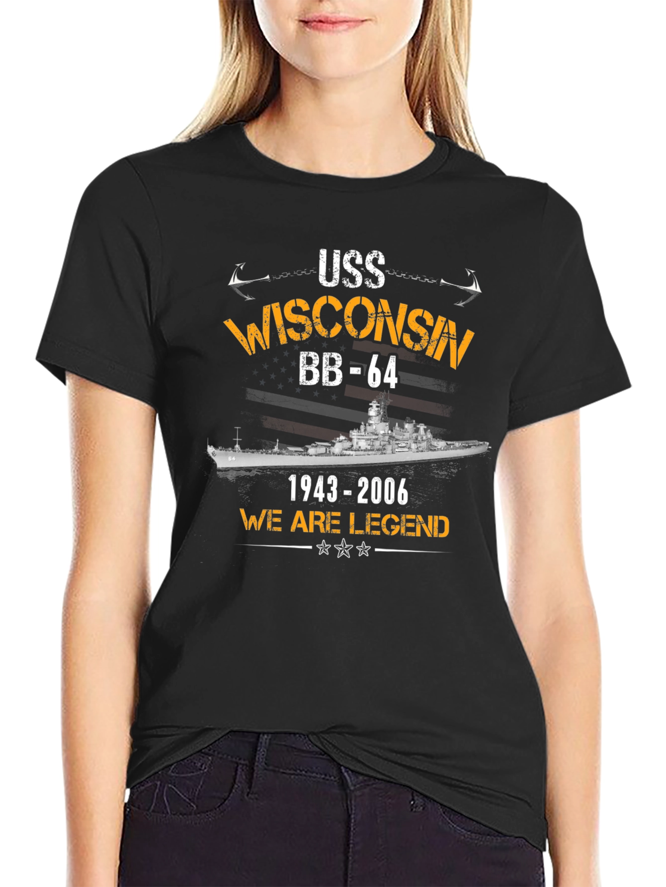 USS Wisconsin BB-64 T-Shirt