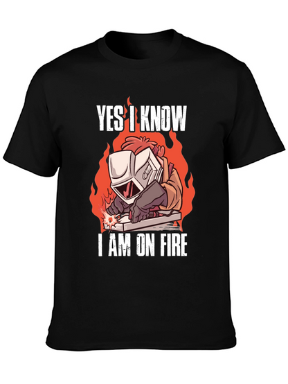 Yes I Know Im On Fire Welding T-Shirt