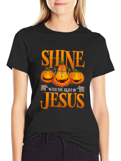 Shine with the Light of Jesus Halloween T-Shirt