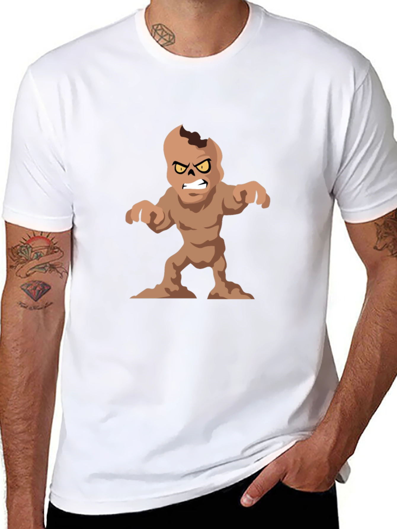 Monster Graphic Black T-Shirt