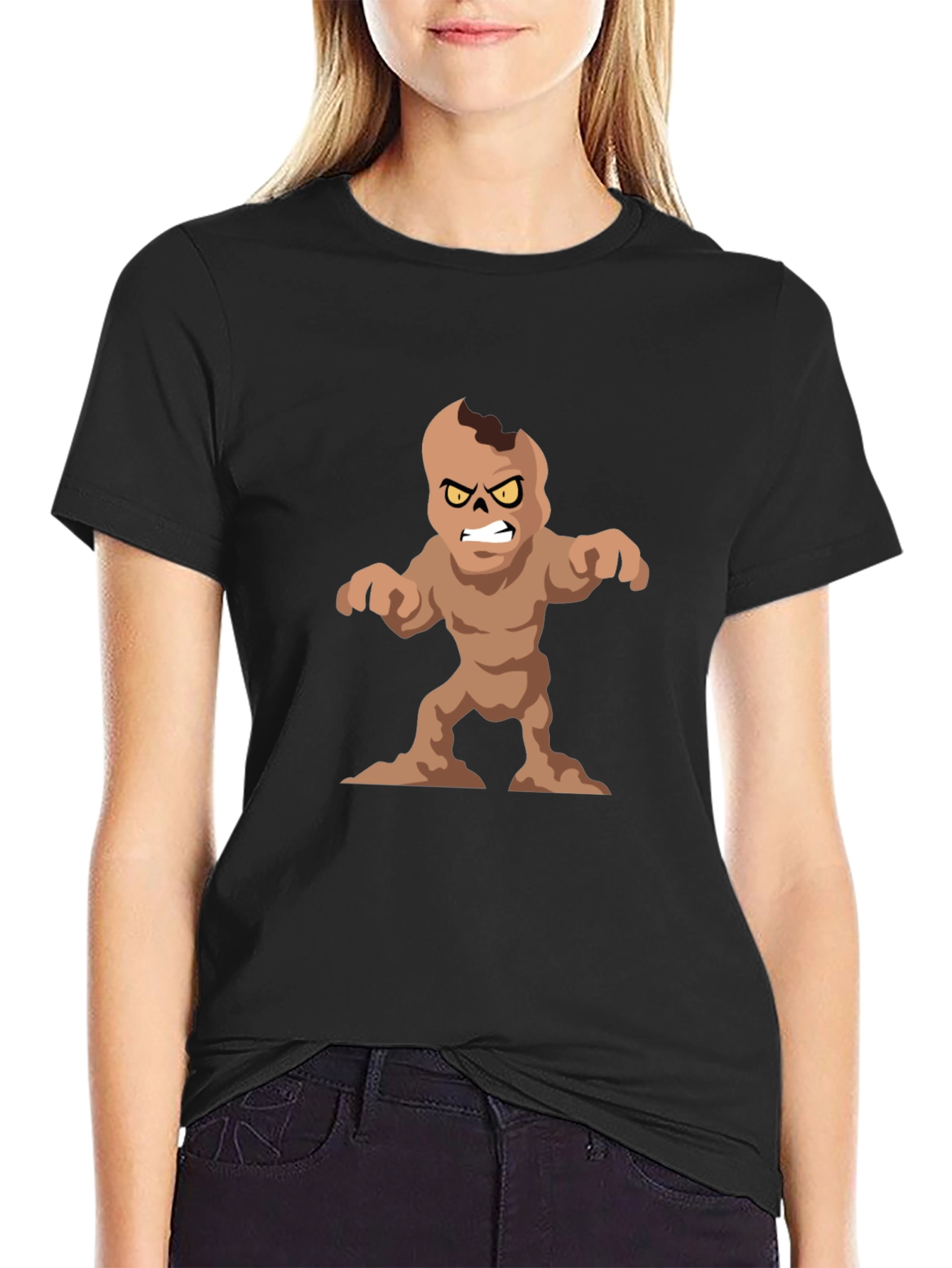 Monster Graphic Black T-Shirt