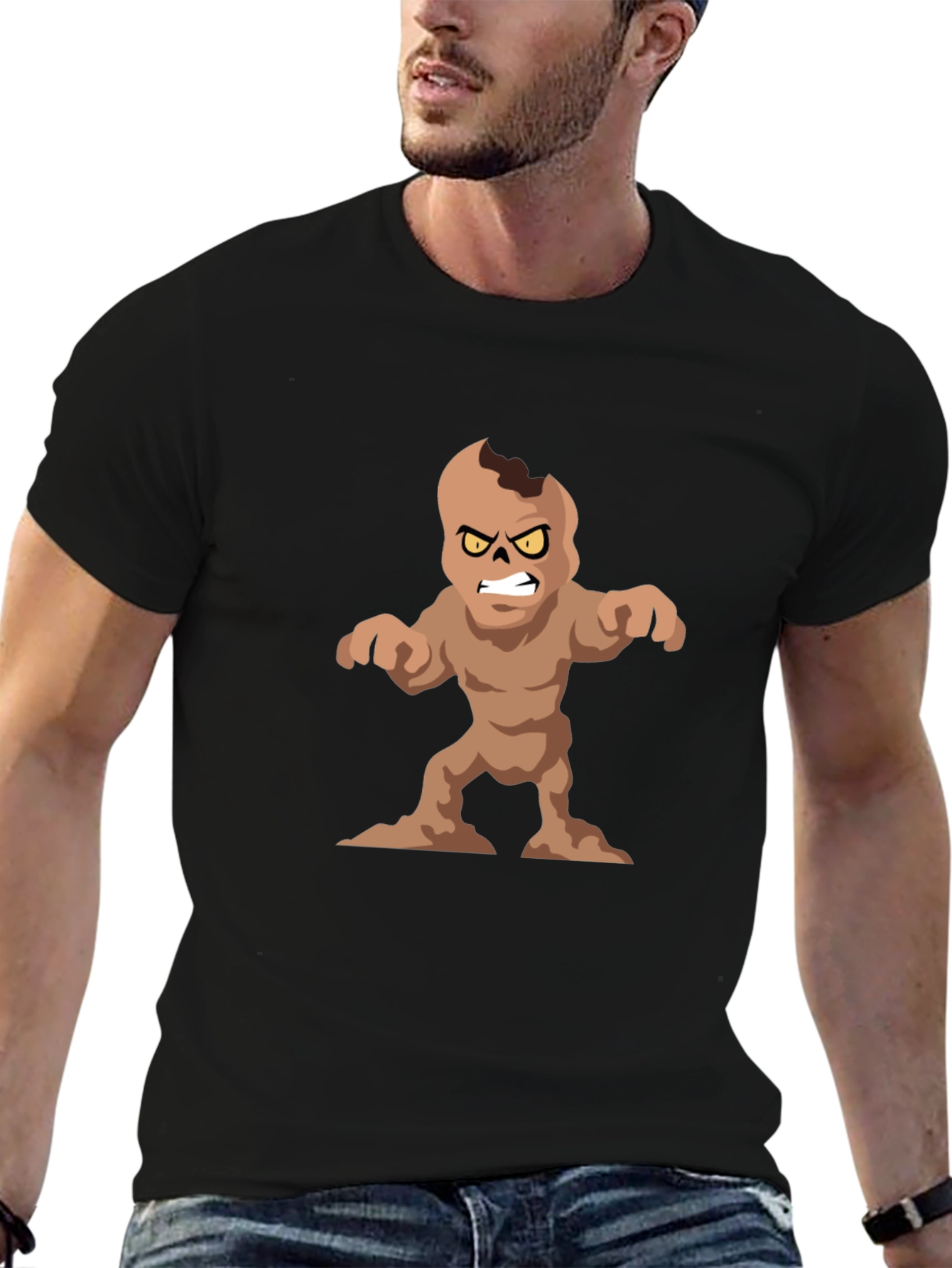 Monster Graphic Black T-Shirt