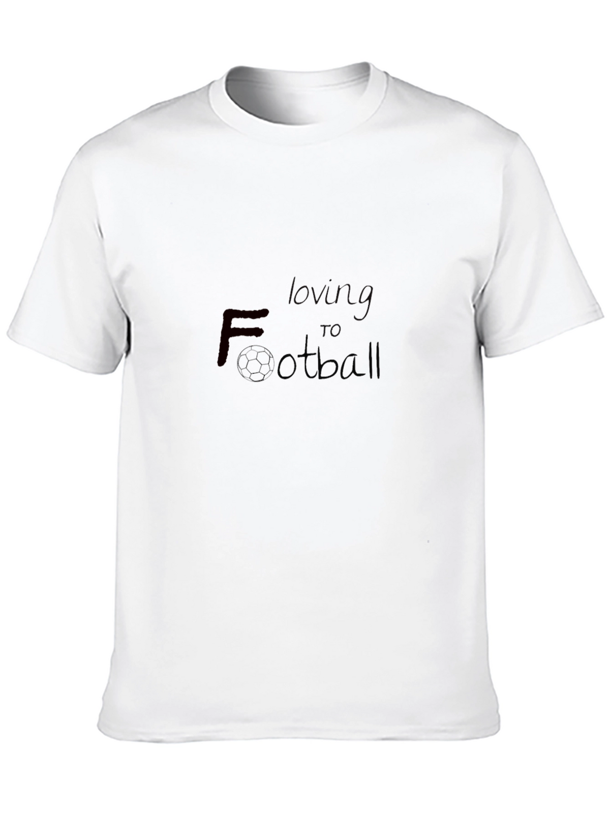 Loving Football Black T-Shirt