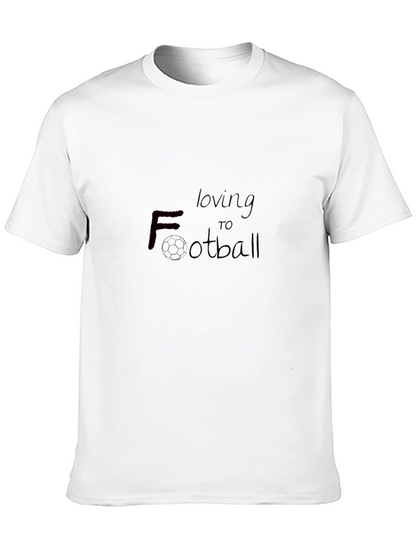 Loving Football Black T-Shirt