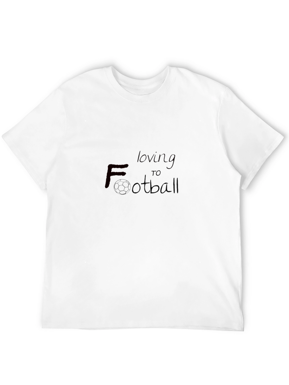 Loving Football Black T-Shirt