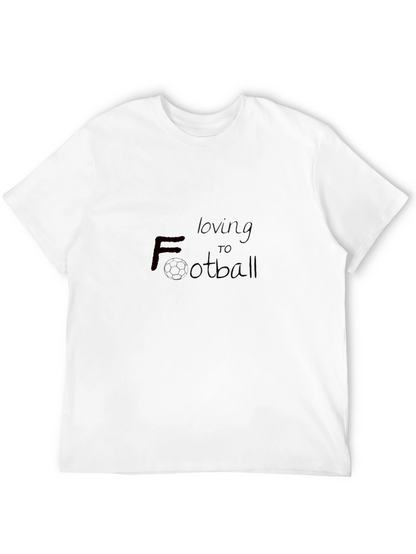 Loving Football Black T-Shirt