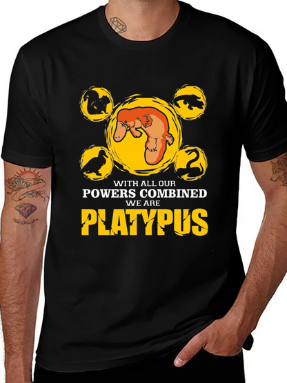 Platypus Powers Combined T-Shirt - Unique Design