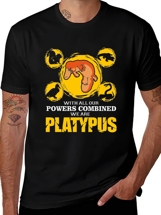 Platypus Powers Combined T-Shirt - Unique Design
